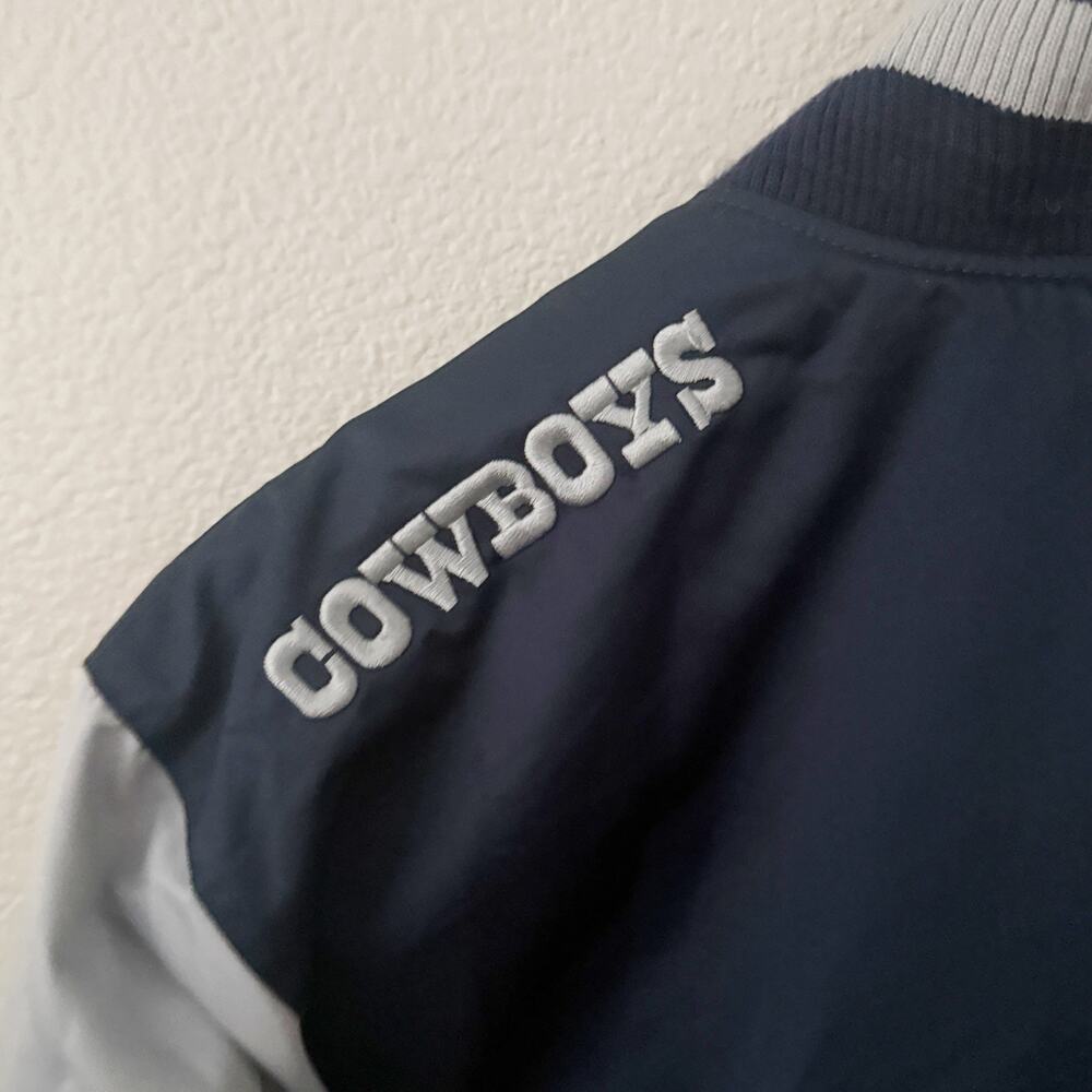 NIKE x NFL | Vintage Dallas Cowboys Reversible Jacket Blue Black Gray | Medium - Picture 13 of 13